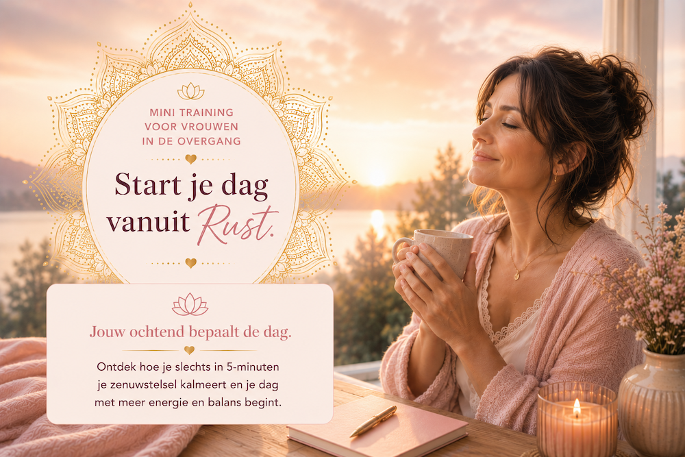 Voor vrouwen in de overgang Jouw Ochtend bepaald de dag Joy Chi Chiqong start je dag vanuit rust