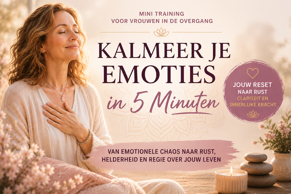 Vrouwen in de Overgang Kalmeer je Emoties Joy Chi Chiqong kalmeer je emoties in 5 minuten